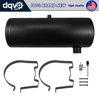 #ad Black Gas Fuel Tank Aluminum Cylinder 6quot;x18quot; 2 Gallon For Mini bike Go kart $98.99