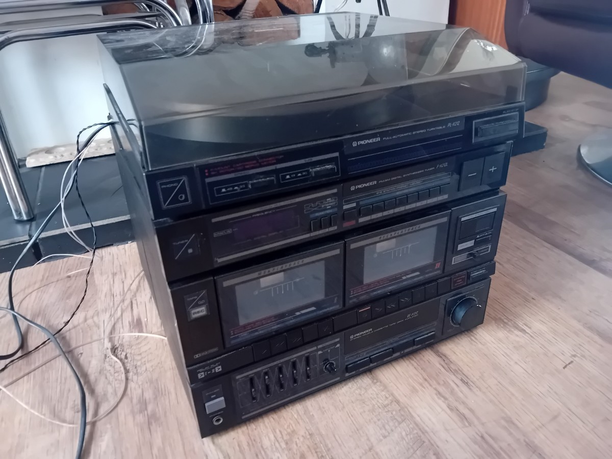 1990s PIONEER Hi-Fi .PL-X21Z Turn Table,F-X21ZL Tuner,Double Tape