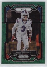 2023 Panini Prizm Green Wave Prizm Damar Hamlin #27 2x9