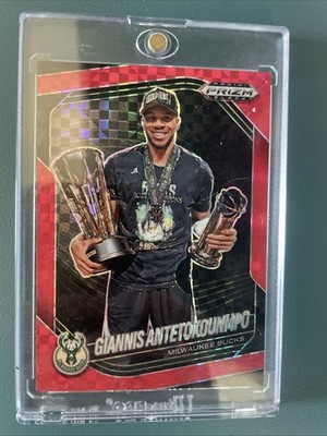 Prizm Black Giannis Antetokounmpo Red Power /75