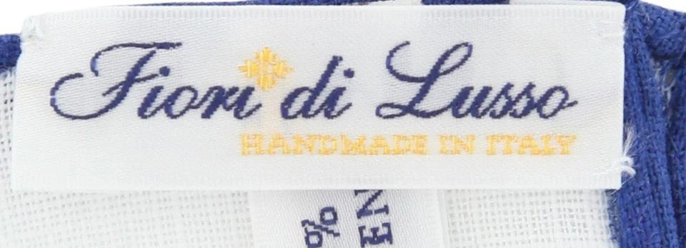 New Fiori Di Lusso White Geometric Pocket Square -  x 12" - (FL725172) - Image 4 of 4