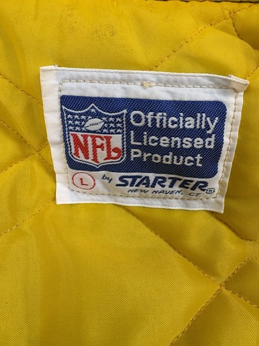 Vtg 80s 90s Starter Size Large Green Bay Packers NFL Satin Jacket Made In USA - Picture 8 of 20