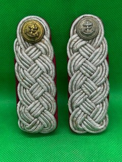 Schulterklappen Major Marineartillerie Kaiserliche Marine / Reichsmarine Beamter