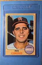 1968 TOPPS #143 Pete Cimino California Angels Near MINT