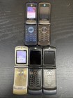 New ListingLot Of 5 Motorola Razr2 v9 / Razr V3 Flip Phone Unlocked / Locked For Parts T1