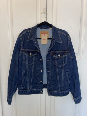 Levi s Standard Denim Jacket Mens Small Dark Blue Wash NWT