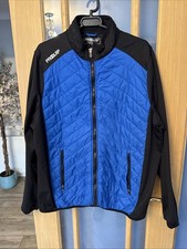 ProQuip ProFlex Evo Golfjacke Schwarz Blau Full Zip Top Zustand Gr. XL