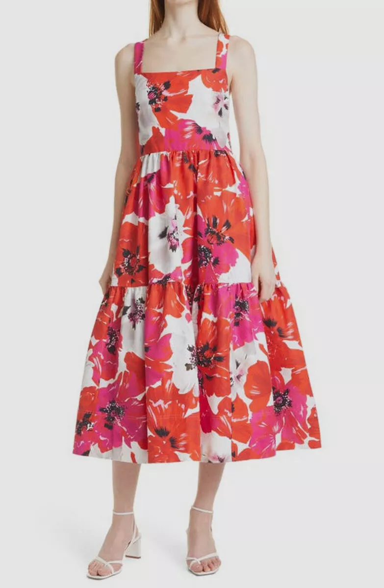 Tanya taylor top pink floral dress