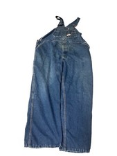Round House Bib Overalls Mens Unknown Size Carpenter Blue Denim Workwear