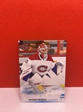2019-20 UD Cayden Primeau Young Guns Rookie #454 Montreal Canadiens Habs Recrue