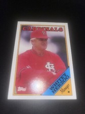 Whitey Herzog, 1988 Topps, 744, St Louis Cardinals