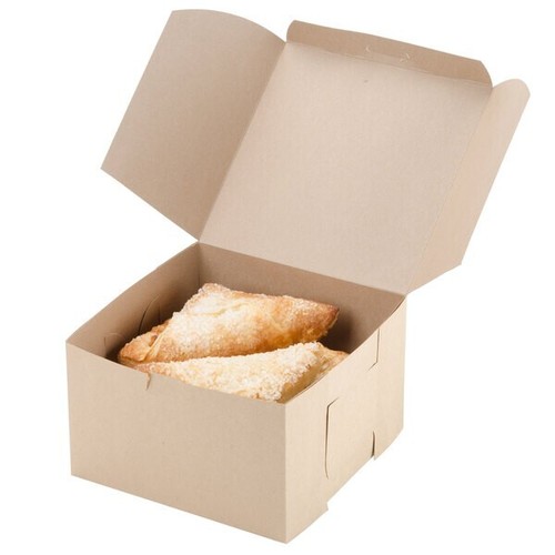 100 Pack 8" x 8" x 5" Kraft Square Paperboard Cake Bakery Box Restaurant Home - Picture 7 of 12