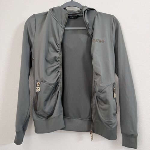BCBGMaxAzria Y2K maglione full zip donna taglia Petite Small stile Elena Gilbert - Foto 7 di 17