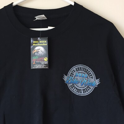 New 2020 79th Anniversary Bike Week Daytona Beach T-Shirt S XL
