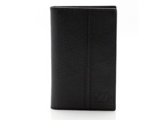New S.T. Dupont Black Leather Business Card Holder Retail: 145.00