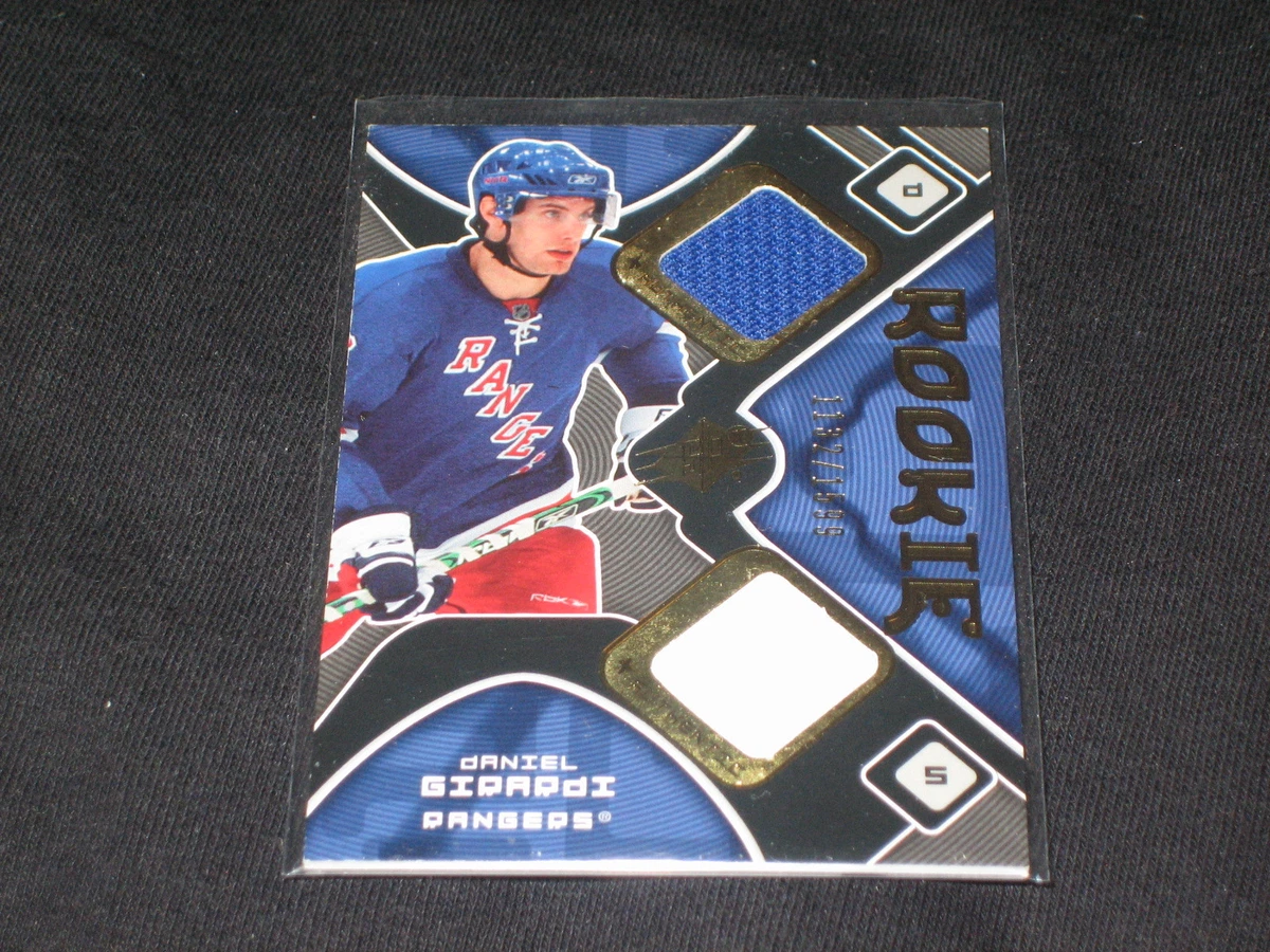 DANIEL GIRARDI RANGERS CERTIFIED AUTHENTIC GAME USED HOCKEY JERSEY