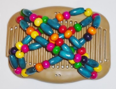 Angel Wings Hair Clips 4x3.5'', African Butterfly Style, US SELLER, BEIGES S102