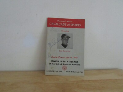 1968 Cavalcade of Sports Leo Durocher Tribute Autographed Booklet - 8 Autographs