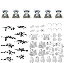 Custom Military Soldier Minigures x6 Accessories w/ Real LEGO Parts NEW US SHIP