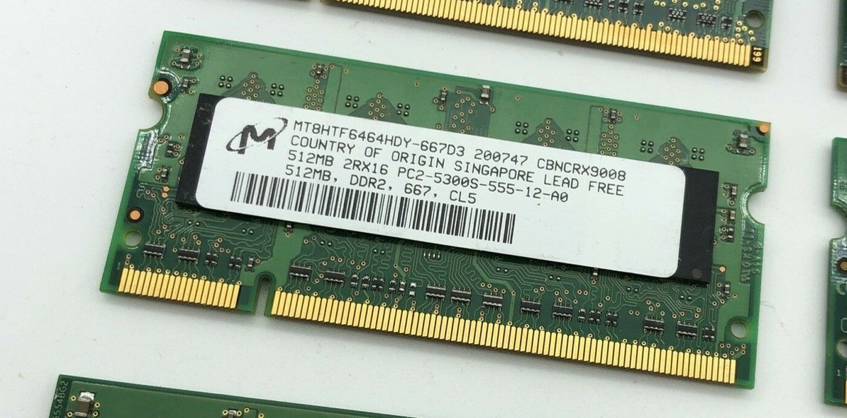 512MB PC2-5300s PC5300 DDR2 667Mhz 2Rx16 SoDimm 200pin Laptop Memory  SO-DIMM