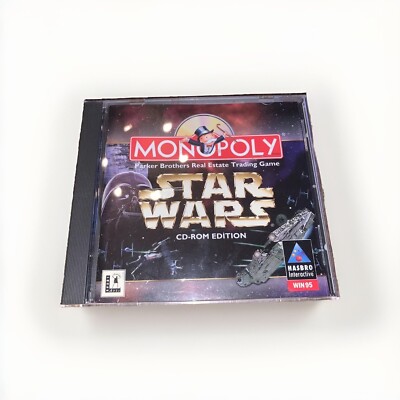 Star Wars Monopoly CD-ROM Edition PC Game Hasbro Interactive Win95 1997