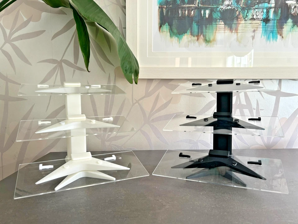 1:18 Diecast Car 3 Tier Angled Stand Acrylic Display Shelf Toy Storage - Image 2 of 4