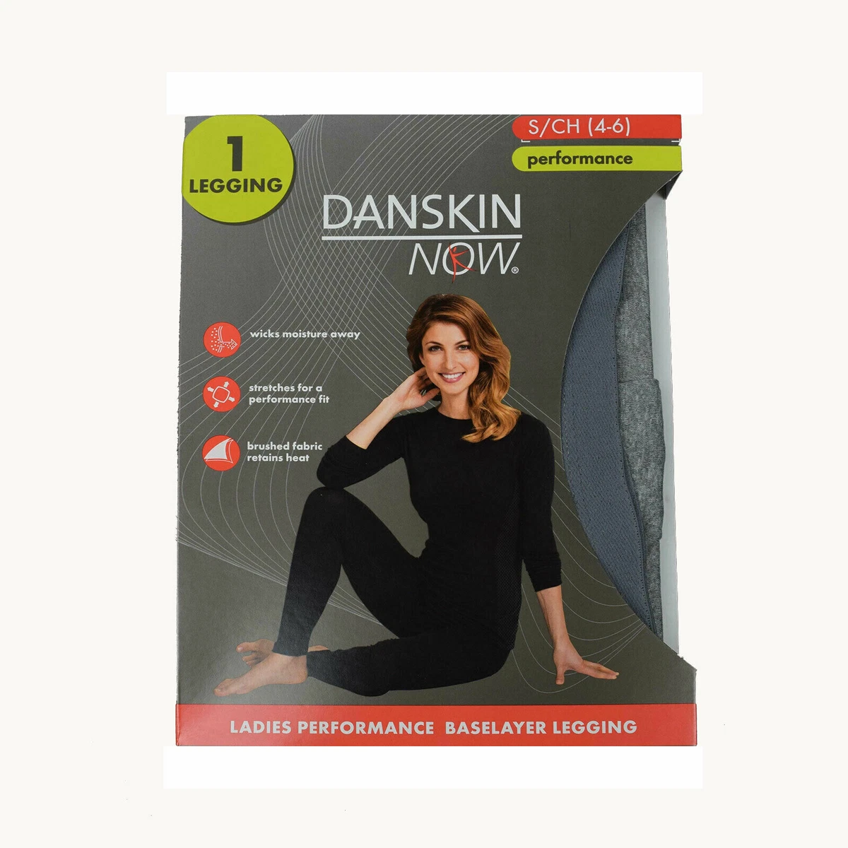 Danskin Now Ladies Performance Base Layer Legging In Sizes S-XXL