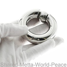 Male Stainless Steel Ball Stretcher Heavy Scrotum Pendant Restraint Rings