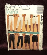 McCalls Sewing Pattern #2585 Perfect Fit Pants in 4 Lengths size 10-12-14 Uncut 