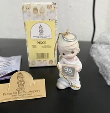 1996 Precious Moments Ornament Peace on Earth...Anyway 183369 Annual Edition