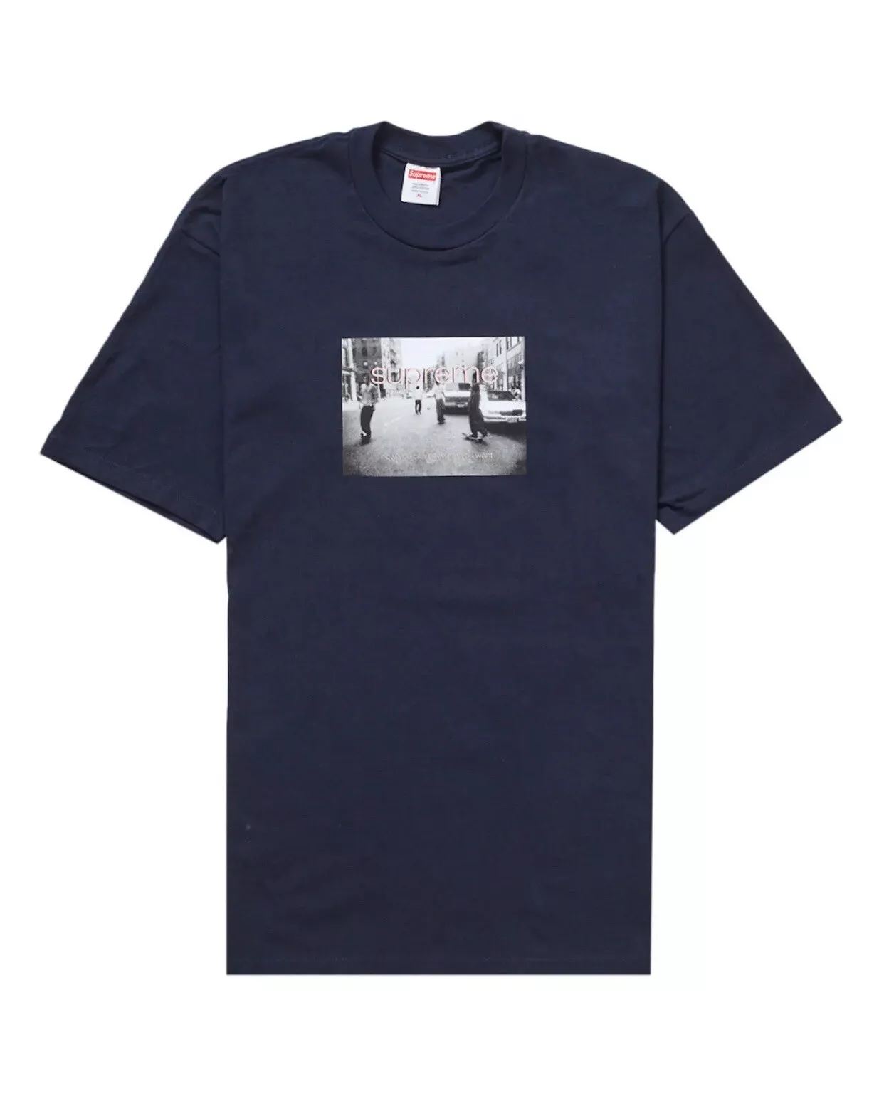 T shirt à clipser Supreme Crew 96 taille XLarge marine SS24 flambant neuf Deadstock