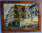 Ca. 1970 Impressionist Oil Street Scene by Leo Revi (b.1943) — photo 1