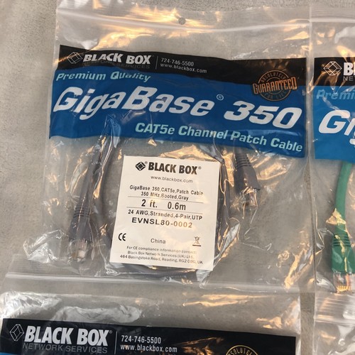 Black Box GigaBase 350 CAT5e Ethernet Patch Cable Booted - Zdjęcie 3 z 8
