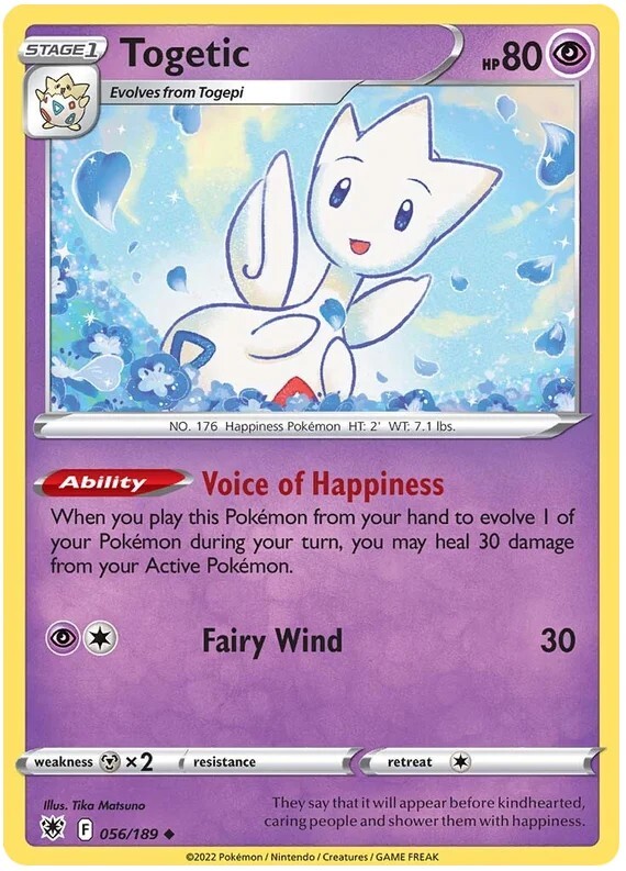 Togetic Pokemon TCG Card 056/189 | eBay Togetic Pokemon TCG Card 056/189 | eBay