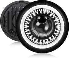 COLIGHT 5.75" LED Motorcycle Headlight Start-up Gradient Halo Amber Turn Signal