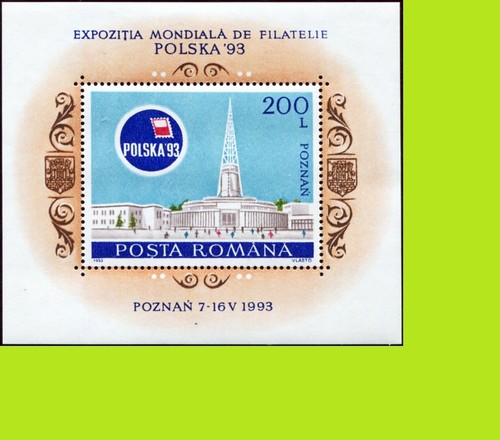 Romania 1993 World Stamp Exhibition POLSKA 93 - Block - MNH