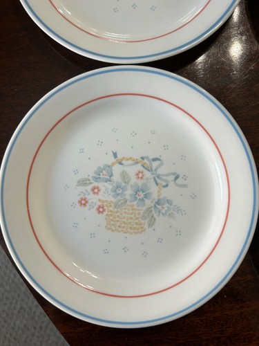 Vintage Corelle Country Cornflower Bread Butter Salad Plates Set of 4 7 ¼” - Picture 6 of 8