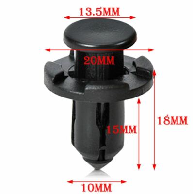 50 PCs Bumper Push-Type Rivet (Fits Subaru/Universal 90914-0007)