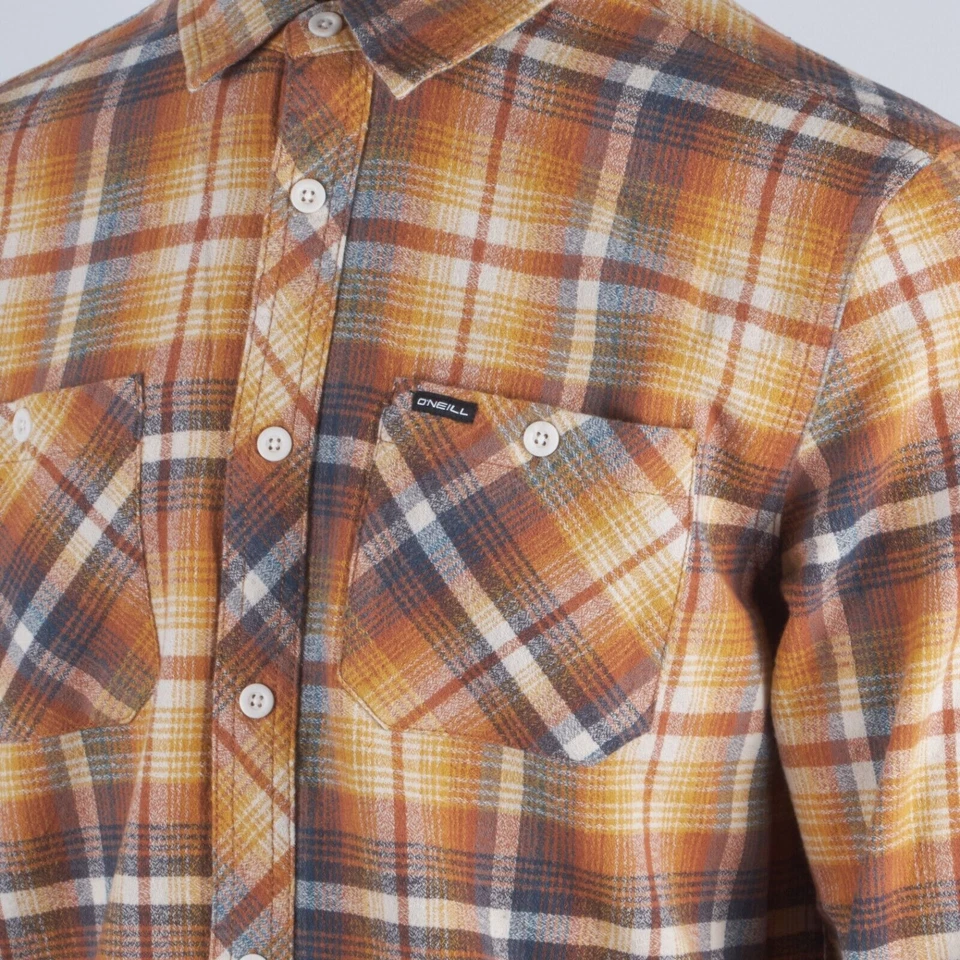 Camisa de franela O'Neill Whittaker L/S naranja crema para hombre (S01) Foto 4 de 4