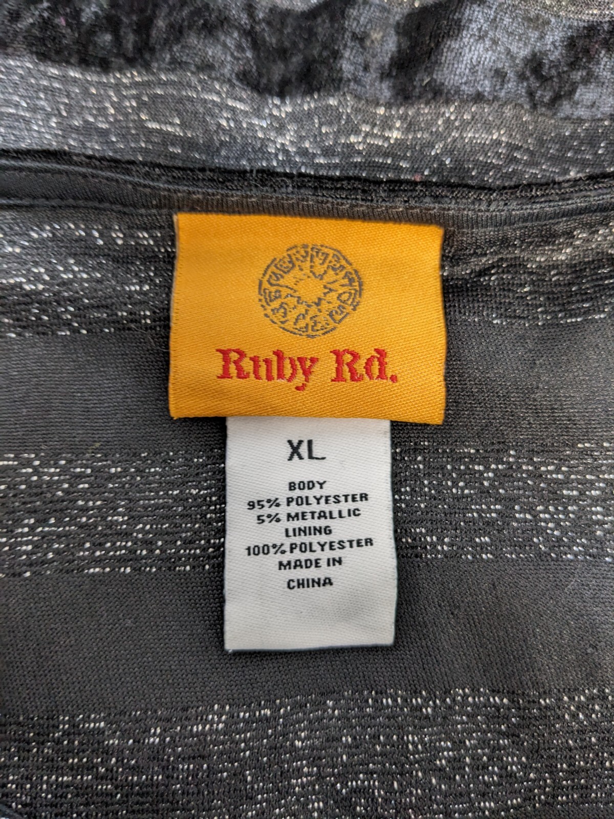 Ruby Rd Top Womens Extra Large Black Stretch Knit… - image 10