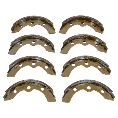 Set of 8 Replacement Front Brake Shoes |Select Club Car E-Z-GO Yamaha Golf Cars