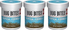 Fluval Bug Bites Tropical 1.59oz Small Granules Small to Medium Fish A6577 3PK 