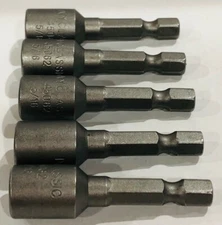 (5) Ivy Classic 5/16" x 1-7/8" Impact Plus Magnetic Nut Setter