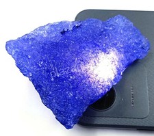 340 CT Natural Blue Sapphire Rough Dyed EGL Certified Opaque Loose  Gems 6DJM