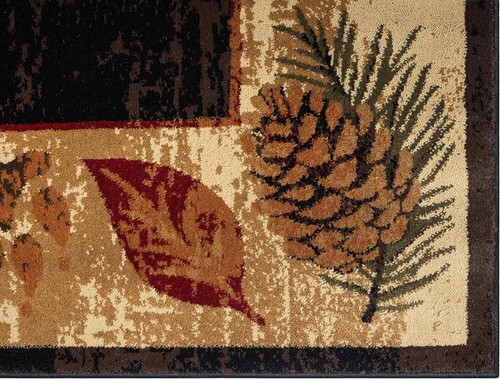 8x10 (7'10" x 9'10") Lodge Cabin Rustic Forest Bear Paw Area Rug *FREE SHIPPING - Picture 4 of 7