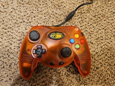 Mad Catz Original XBOX Wired Controller Transparent Orange Untested No Breakaway