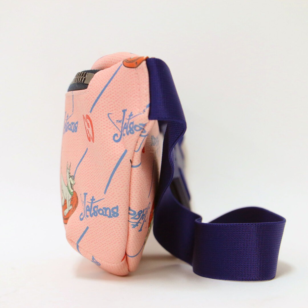 GUCCI The Jetsons Bag Children's Waist Pouch Leather Pink Blue Used thumbnail 2