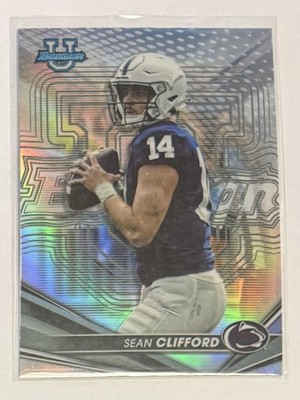 2022 Bowman Best University Chrome Sean Clifford #64 RC Refractor Penn State