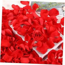 Dried Real Rose Petals, Natural Preserved Dry Flower Petals for Wedding A-red