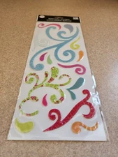 Me & My Big Ideas~Swirls & Splashes~Puffy Stickers